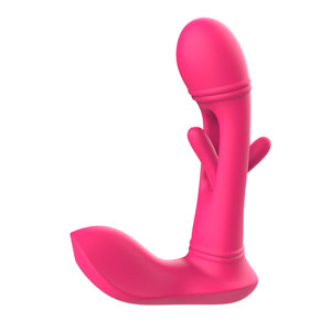 เครื่องสั่นแบบไร้สายอเนกประสงค์สำหรับผู้ใหญ่ ควบคุมด้วยรีโมท กระตุ้นจุดจี ทำจากซิลิโคน สวมใส่ได้ พร้อมฟังก์ชั่นเลียนแบบการเลีย ของเล่นทางเพศสำหรับผู้หญิง ขายส่ง - Product Image 1