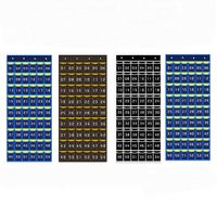 Organisateur de classe pliable en tissu Oxford écologique personnalisable en usine pour téléphones portables avec 54 poches, emballage en polybag