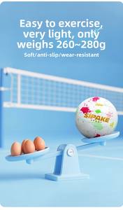 كرة طائرة هوائية ناعمة رقم 5 للتدريب البدني في امتحان القبول بالمدارس الثانوية، نموذج بنمط رش الطلاء - Product Image 4