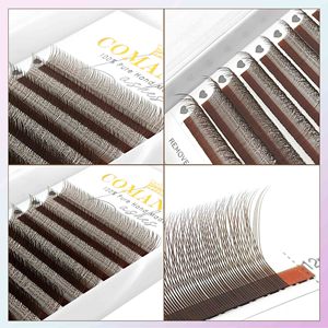 Extensiones de Pestañas Marrones Estrechas 1DYY Personalizables, Curvatura B/C/D/L/M, Pestañas de 8-15 mm, Extensiones de Pestañas Ultrafinas 2DY - Product Image 6