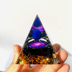 5cm 6cm Toptan Reçine Enerji Orgonit Piramidi Kristal Küre Orgon Piramidi Ev Dekorasyonu İçin - Product Image 6