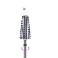 Rotación bidireccional para zurdos y diestros, eliminación rápida de acrílico o Gel duro, vástago de 3/32 ", taladro de uñas, broca de volcán de carburo, herramientas de manicura