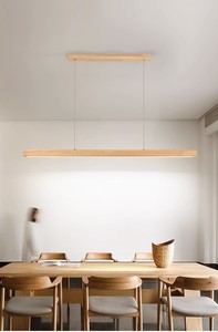 Lampes suspendues en <span class=keywords><strong>bois</strong></span> modernes Lustres à led en <span class=keywords><strong>bois</strong></span> minimalistes Lampe à main pour salle à manger, bureau, bar, luminaire à <span class=keywords><strong>suspension</strong></span> - Product Image 5