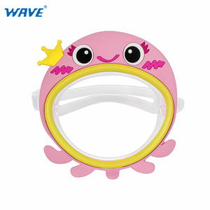 แว่นตาว่ายน้ำเด็ก Wave ซิลิโคนกันฝ้า เลนส์ PC หน้ากากว่ายน้ำสำหรับเด็ก - Product Image 3