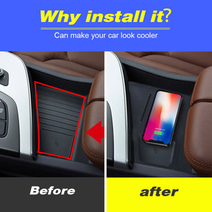 Vtear <span class=keywords><strong>Qi</strong></span> Xe Sạc Không Dây Cho Audi <span class=keywords><strong>Q7</strong></span> 2018 2017 Nội Thất Phụ Kiện Sửa Đổi 10W Nhanh Chóng Điện Thoại Sạc Tấm Xe Tạo Kiểu - Product Image 3