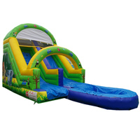 Vente flash : Toboggan gonflable en PVC durable 0,55 mm, toboggan aquatique amusant pour l'extérieur/l'intérieur, pour piscine