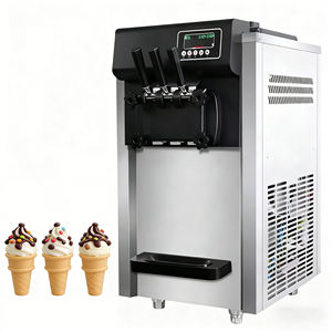 Máquina portátil de helados para festivales al aire libre, campamentos, zonas remotas, práctica máquina expendedora de helados de tres sabores - Product Image 1