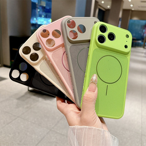 Funda Magnética Refrigerante de Panal para iPhone 17 16 15 Pro Max, Carcasa Trasera Mate Ventilada con Malla Transpirable y Cristal para Lente - Product Image 2