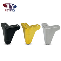 JIEYING Metall-Möbelzubehör Sofabeine 80mm L-förmige Ersatzfüße für Sofa Stuhl Schrank