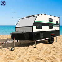 CAMPTR Mini-caravane de luxe moderne pour usage familial, remorque de voyage mobile tout-terrain