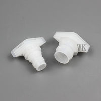 Vente en gros de bouchon à vis en plastique PP blanc bouchon à bec de forme ronde pour bouteille de poche de bec de jus liquide d'eau