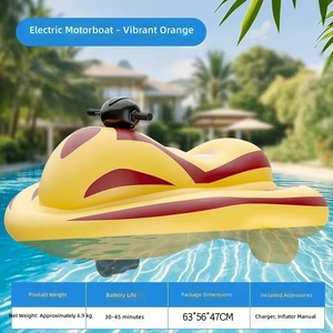 Moto Acuática Eléctrica Inflable, Scooter Acuático Motorizado Portátil, Juguete Acuático de Alta Velocidad para <span class=keywords><strong>Playa</strong></span> y <span class=keywords><strong>Lago</strong></span> - Product Image 3