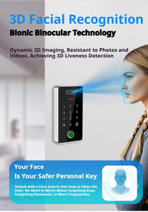 Ttlock Keyless điện thoại kích hoạt từ xa 3D Nhận dạng khuôn mặt vân tay RFID Hệ thống kiểm soát truy cập thẻ cho nhiều kịch bản - Product Image 3