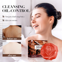 Savon à la crème de rose biologique pour le nettoyage du corps, l'exfoliation, le blanchiment, l'éclaircissement de la peau, savon artisanal à l'huile essentielle, 100g, Guangdong