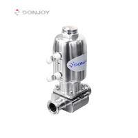 Vanne à diaphragme directe DONJOY avec actionneur en alliage, type mini à fixation par serrage