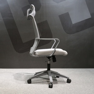 Silla de Oficina de Malla Transpirable en Blanco y Negro, con Ruedas, Superventas - Product Image 3