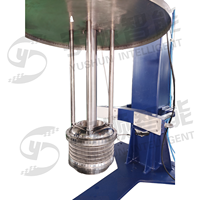 Broyeur à billes haute efficacité avec disperser et boîte de vitesses pour matériaux liquides, capacité 200-300L, moteur et pompe 25KW