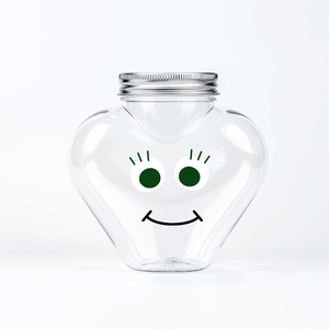 Botella de Bebidas de Boca Ancha Transparente de 300 ml, Frasco de Plástico <span class=keywords><strong>PCR</strong></span> PET para Pudín y Jugos Prensados en Frío - Product Image 3