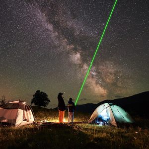 Puntero Láser Verde, Linterna Táctica, 2000M de Largo Alcance, Alta Potencia, Recargable por USB, con Tapa de Estrella y Enfoque Ajustable - Product Image 6
