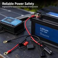 Kit Kabel Harness LED Otomotif dengan Konektor Daya SAE, Bahan Nilon Karet, Berperingkat IP67 untuk Pencahayaan Interior/Eksterior Mobil