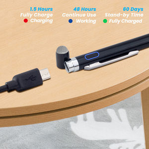 Lápiz Táctil Electrónico <span class=keywords><strong>K825</strong></span> 2 en 1 con Puntas Intercambiables, Lápiz Inteligente Activo para iPhone, Stylus para Dibujar en Pantalla Capacitiva, Lápiz Metálico - Product Image 5