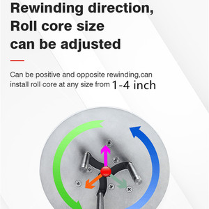 Fyj R9 Tự Động Nhãn Rewinder Hướng Dẫn Sử Dụng Giá Nhỏ Giấy Cuộn Máy Tước Tua Vận Chuyển Nhận Mã Vạch Nhãn Rewinder - Product Image 2