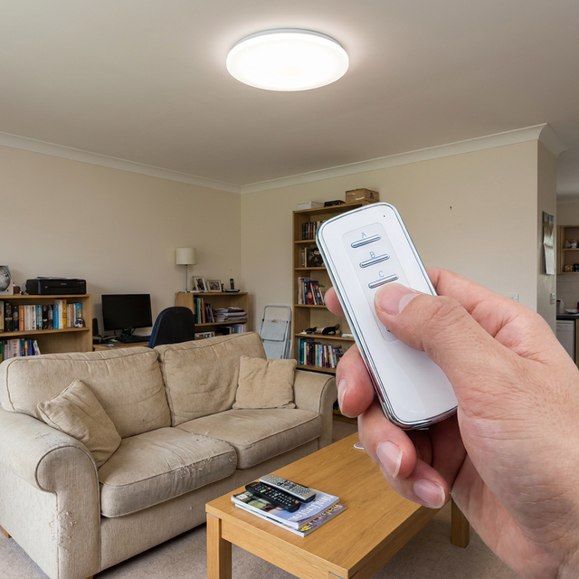 Smart Wireless RF 30m Range Remote Switch Controller for LED Lighting Fixtures Crystal Ceiling Lights & Chandeliers