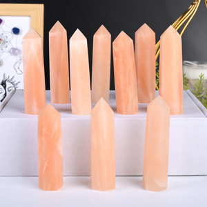 หินคริสตัลธรรมชาติทรงหอคอยคุณภาพดี สีชมพูอเวนเจอรีน สำหรับตกแต่ง ขายส่ง - Product Image 2