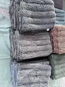 Alfombra de baño de chenilla en stock, fabricante de cantidades limitadas, alfombra barata de microfibra, bañera, cocina, mesita de noche, dormitorio, gran oferta, alfombras