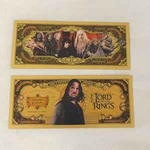 Il Signore degli Anelli 2026 Banconote Commemorative in Lamina d'Oro 12 Pezzi Personaggi <span class=keywords><strong>della</strong></span> <span class=keywords><strong>Terra</strong></span> <span class=keywords><strong>di</strong></span> <span class=keywords><strong>Mezzo</strong></span> Regalo Originale per Appassionati <span class=keywords><strong>di</strong></span> Cinema - Product Image 4