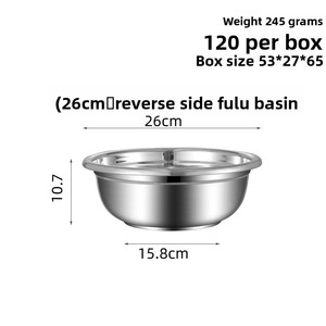 Évier à légumes en acier inoxydable 201 non magnétique avec rebord profond et design <span class=keywords><strong>Folo</strong></span> inversé - Product Image 6