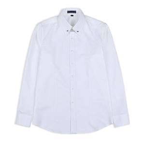slim fit dress slacks Sateen Stretch Cotton Slim Fit Shirt | Luuk main image 1