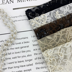 Sang Trọng Chất Lượng Cao Lưới Cho Chantilly Sang Trọng Nhung Phi Guipure Sexy Đính Cườm 3D Hoa <span class=keywords><strong>Sequins</strong></span> Ren Vải - Product Image 6