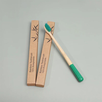 Brosse à dents en bambou avec étui, logo personnalisé, meilleure qualité, fabricant, 100% biodégradable, poils en charbon de bambou pour adultes et enfants