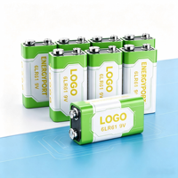 Pile sèche alcaline jetable de haute qualité 9 volts 6LR61 6F22 pour appareils ménagers, jouets et électronique grand public - Vente en gros