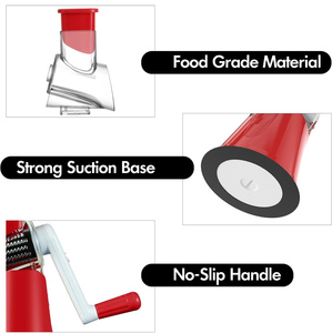 New 3 in 1 Drum <b>Cutter</b> Full-Function Hand-Operated Rotating Kitchen <b>Salad</b> Fruit Vegetable Juicer - Product Image 5