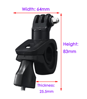 360 degrés Rotation vélo vélo moto guidon guidon support de montage pour Go-pros Hero 8 7 6 5 4 accessoires de caméra