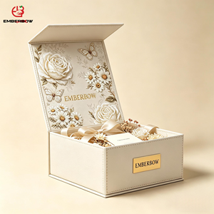 Large Light beige Matte Rigid Cardboard Eco-Friendly Recyclable Heavy-Duty Gift <b>Box</b> Custom Logo Luxury Magnetic Folding Closure - Product Image 1