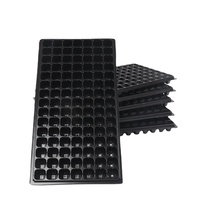 Nampan bibit 288 nampan plastik sel harga pabrik nampan mulai biji Taman hitam