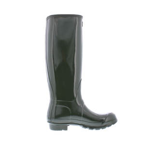 Chaussures pour femmes Hunter Original à finition brillante, taille 6, couleur : olive foncé - Product Image 2