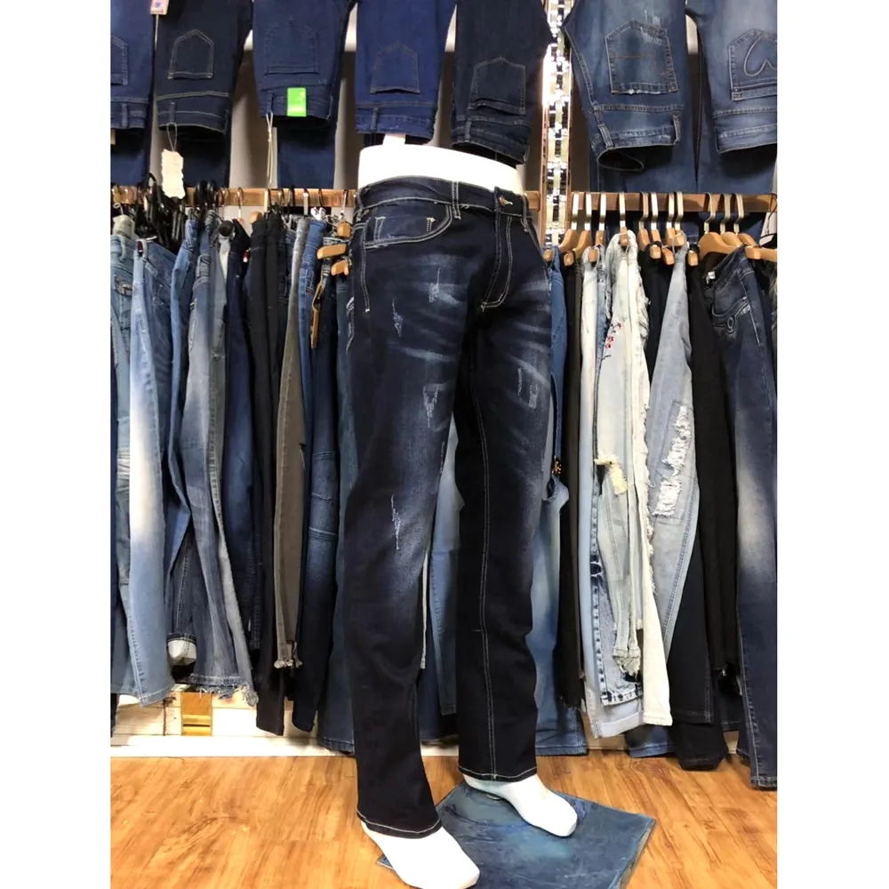 GZY Jeans wholesale direct factory price stock lots jeans men fashion classic blue skinny demin jean pants for men