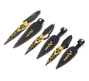 Cuchillo de Aleación de Zinc Kunwu Valorant Champions 2023 con Funda de Cuero 18cm/22cm/30cm Sin Afilar, Periférico de Juego - Product Image 5