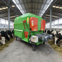 Mélangeur d'aliments pour animaux agricoles à double axe, grande capacité, pour paille et ensilage, à usage sec et humide, pour bovins et ovins