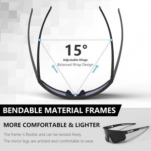 Gafas de Ciclismo para Hombre y Mujer, Gafas Deportivas para Ciclismo al Aire Libre, Montura OEM Personalizada, Gafas de Béisbol, Gafas de Sol para Ciclismo - Product Image 3