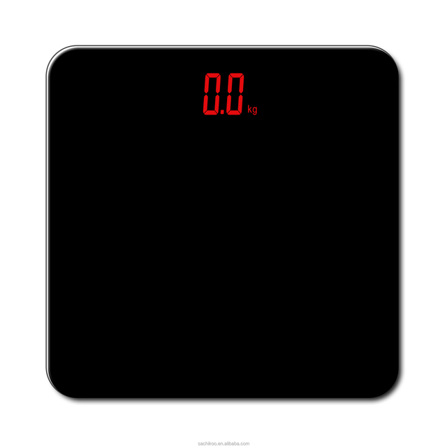 Sachikoo Portable Electric Digital Electronic Mini Weighing Scale LCD Display 180kg Capacity Energy Saving Rounded Hotel 1 Year