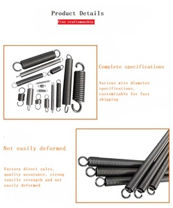 Resorte de extensión de acero inoxidable de alta precisión personalizado OEM espiral bobina de resorte de metal con ganchos - Product Image 3