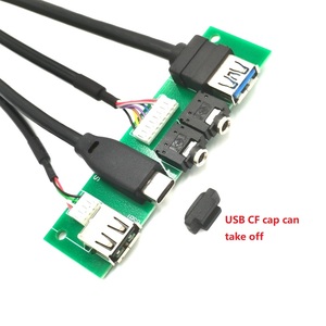 Maoye MY9225คุณภาพสูง USB2.0 + USB3.0 10Gbps ชาร์จเร็ว3A แจ็คเสียง HD แจ็คพีวีซีชุบดีบุกตัวนำทองแดงคอมพิวเตอร์ - Product Image 2