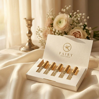 Ensemble de 5 flacons de parfum miniatures de luxe, 5 ml, 10 ml, flacons en verre vides rechargeables, boîte cadeau en carton de qualité supérieure, format voyage