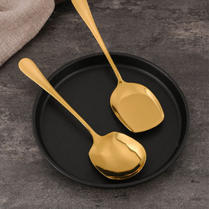 Stainless Steel <b>Serving</b> <b>Spoons</b> Round Headed Durable For Food Contact - Product Image 1