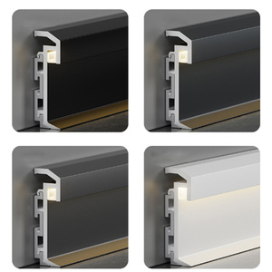 Gạch Trim Của Nhà Sản Xuất 4Cm Chiều Cao 0.6Mm Độ Dày Internet Người Nổi Tiếng Phong Cách Nhôm Ván Ốp Ván Cho Nhà Bếp Và Hội Thảo - Product Image 3